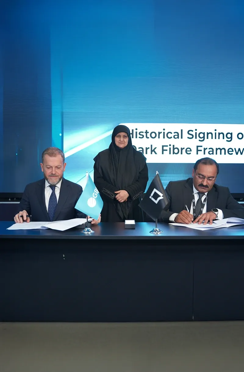 تم توقيع أول اتفاقية تجارية بين iQ Networks و GBI للدارك فايبر في العراق بخصوص طريق الحرير ترانزيت